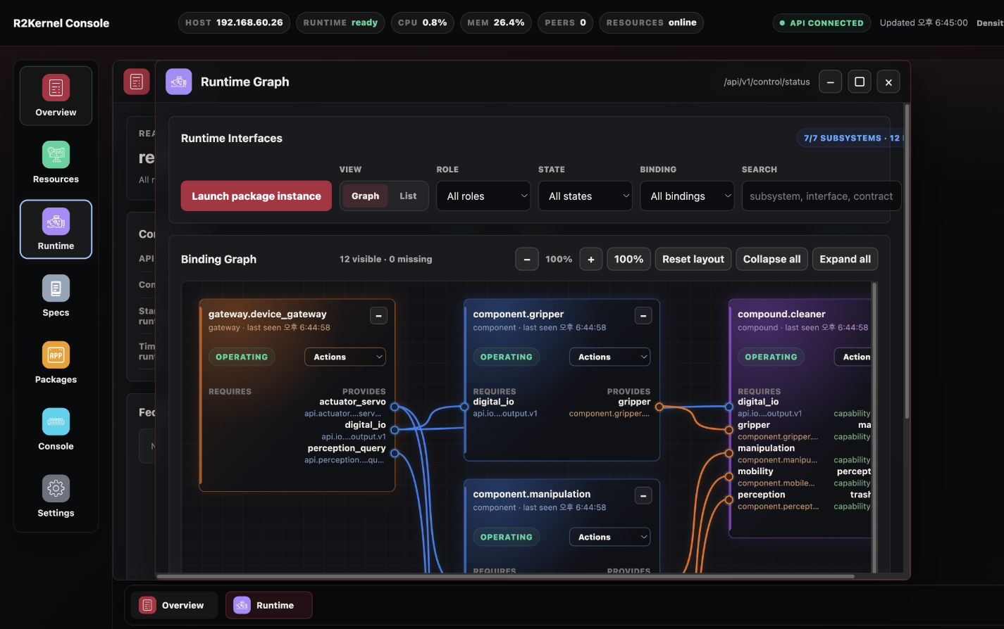 Runtime page